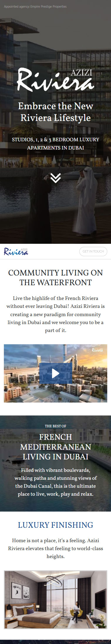 Azizi Riviera Mobile Mockup