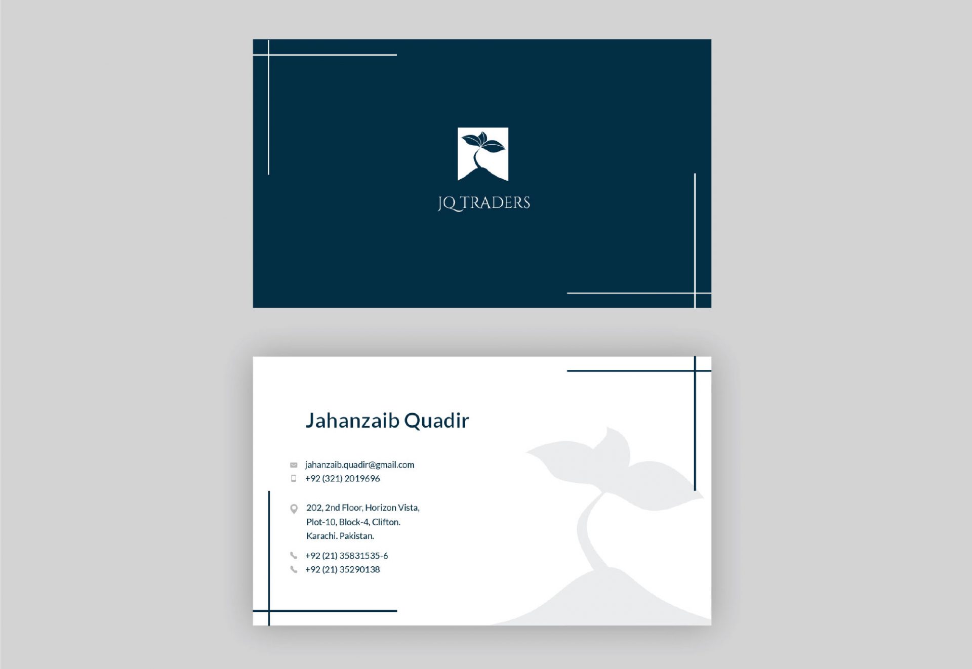 JQ Traders Branding Mockup