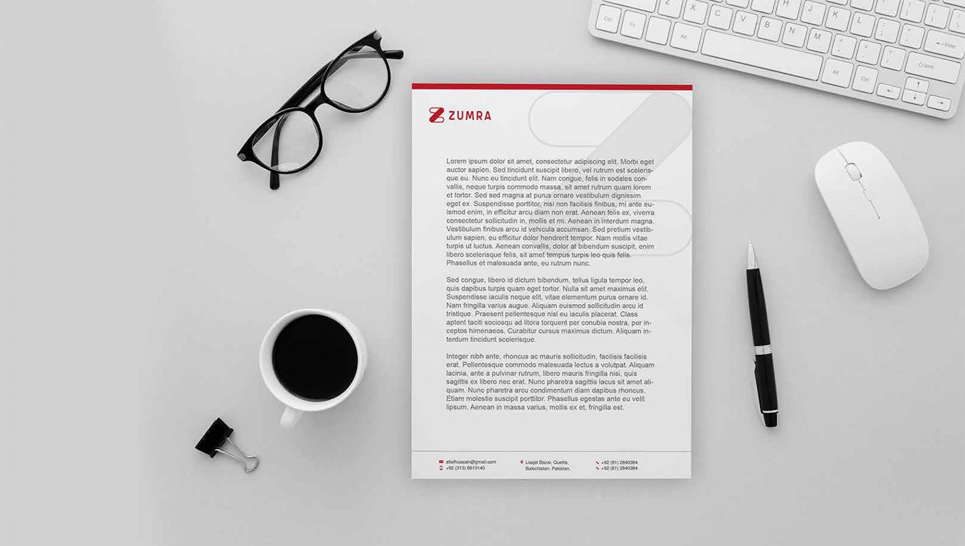 Zumra – Complete the Look! Branding Mockup