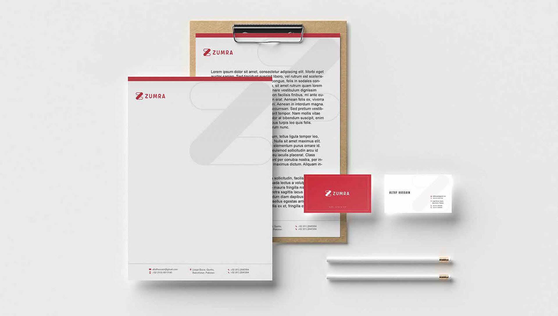 Zumra – Complete the Look! Branding Mockup