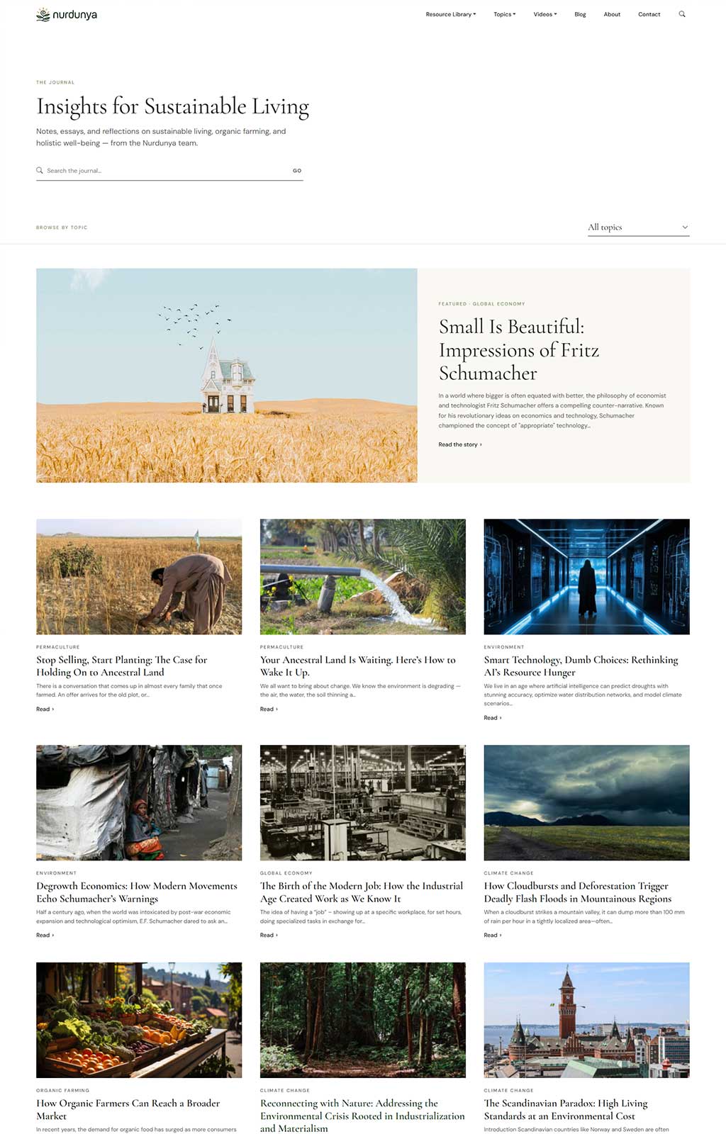 Nurdunya Website Mockup