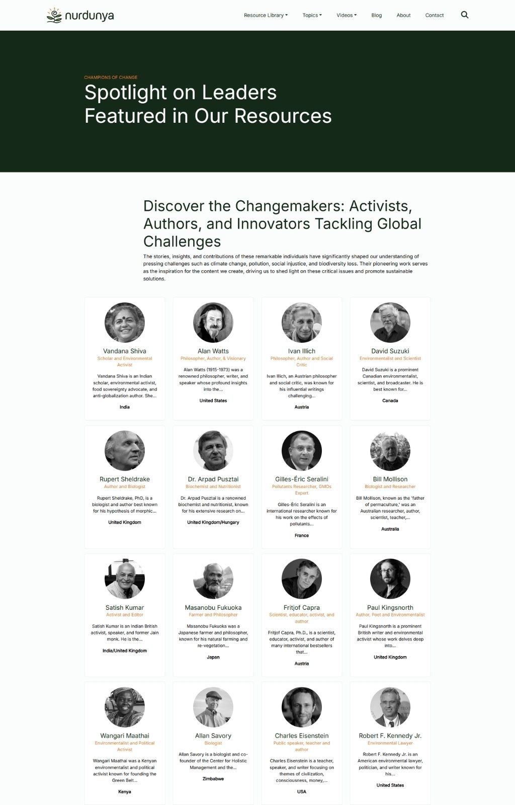 Nurdunya Website Mockup