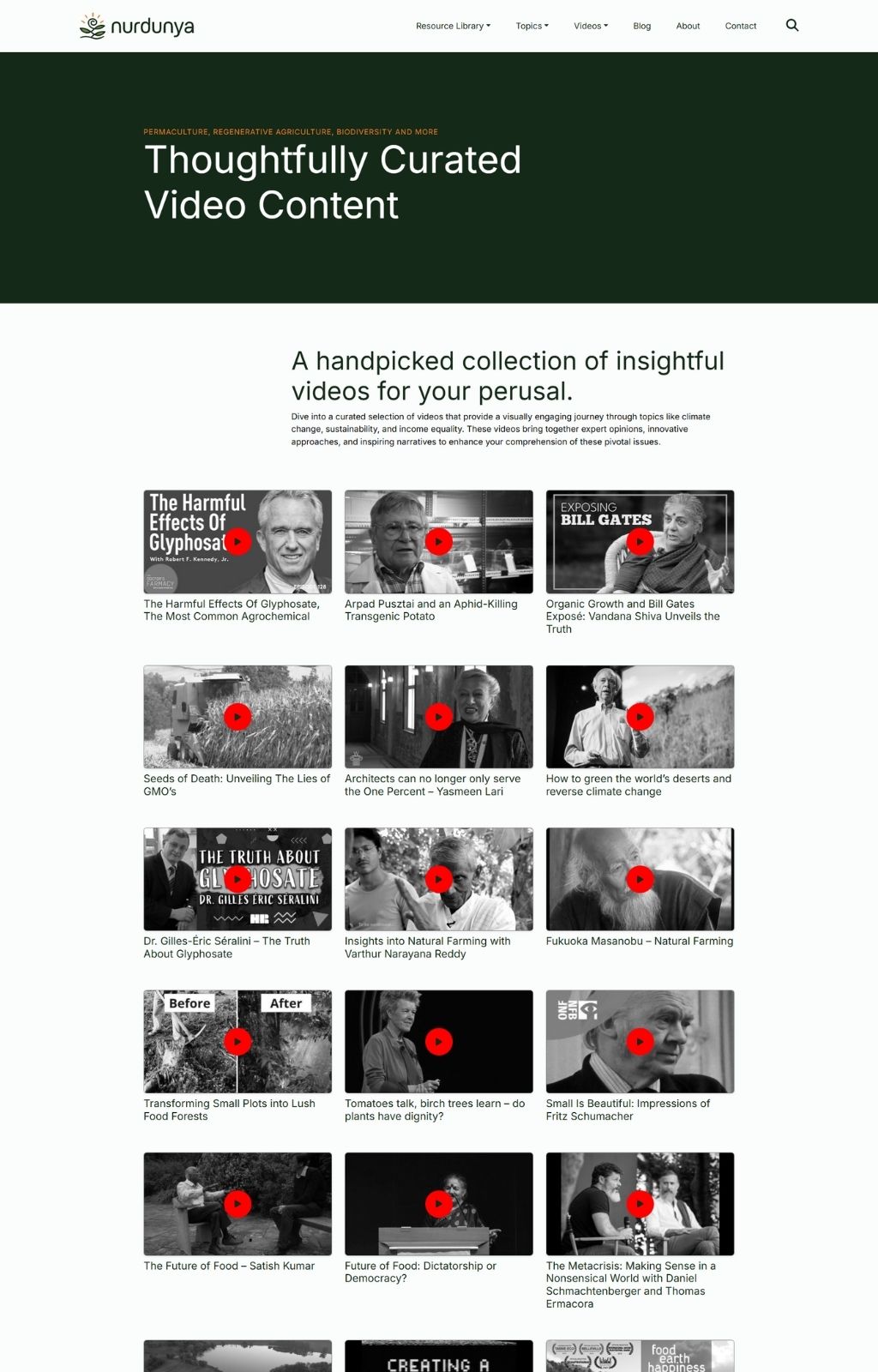 Nurdunya Website Mockup