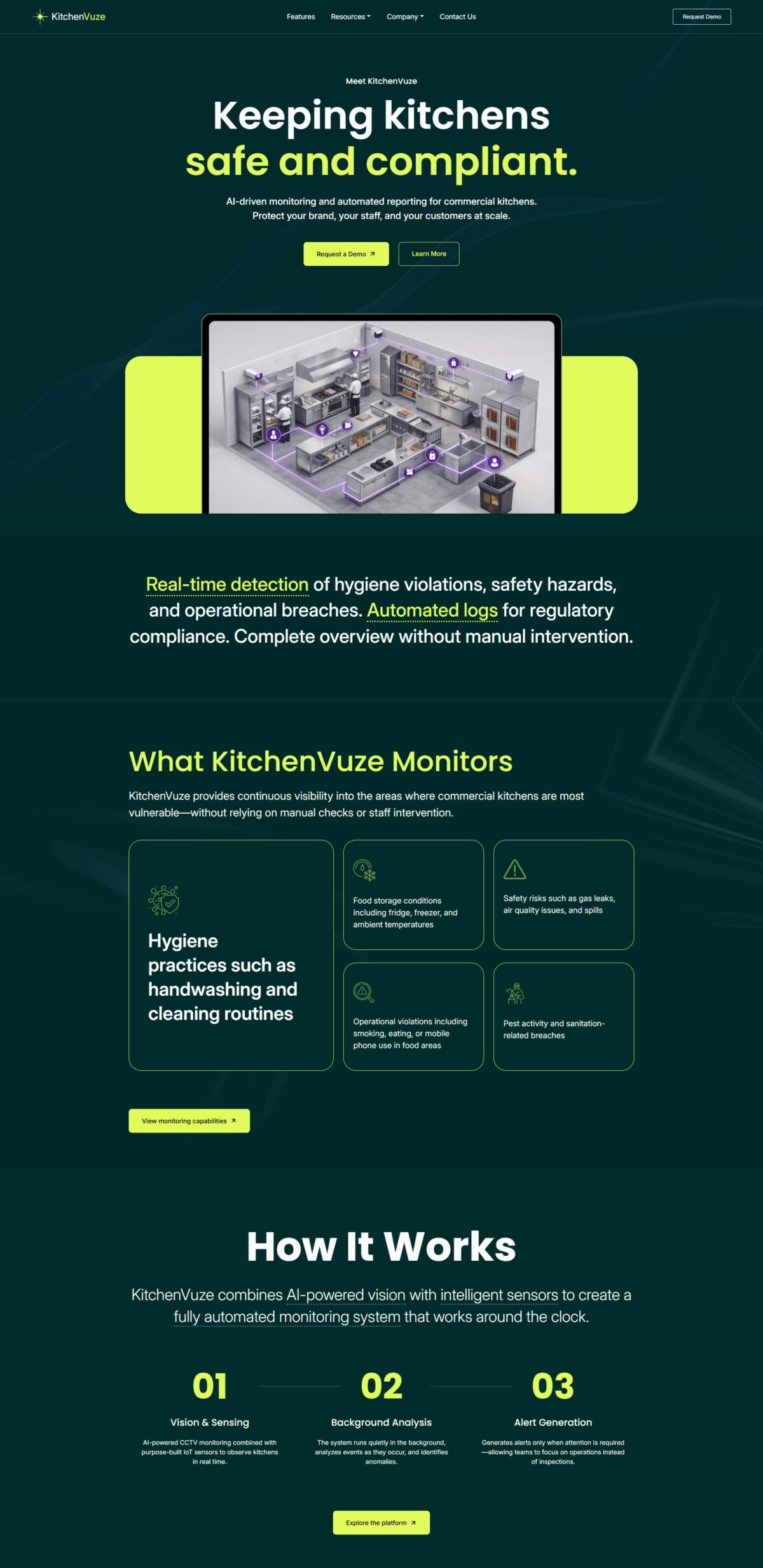 KitchenVuze Website Mockup