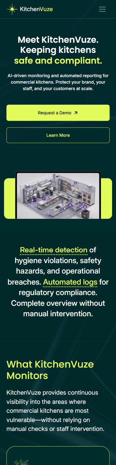 KitchenVuze Mobile Mockup