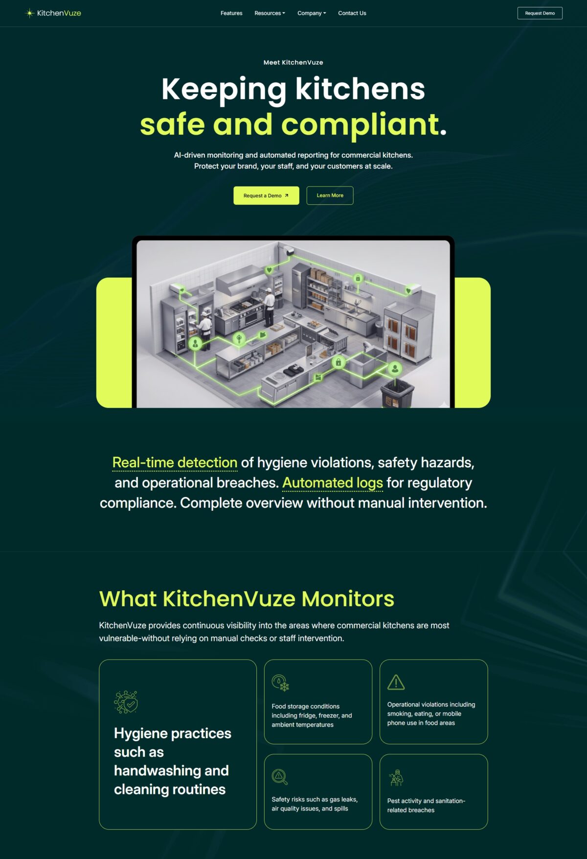 KitchenVuze Website Mockup